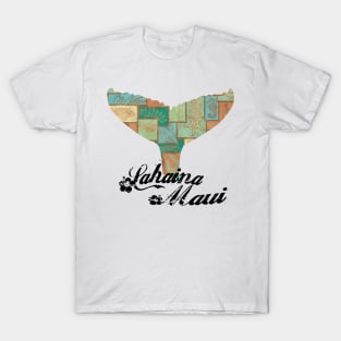 Lahaina,Maui Tapa Tribal Whales T-Shirt